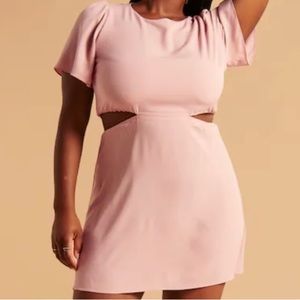 Abercrombie pink cutout  dress